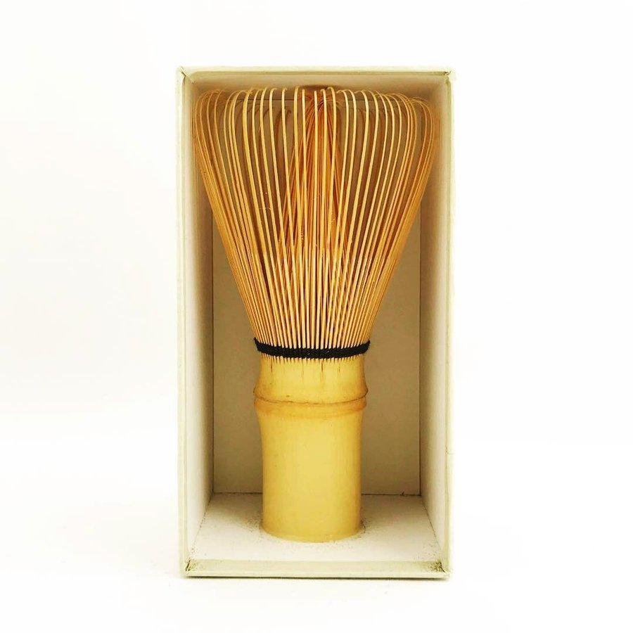 Premium Chasen Japanese Matcha Bamboo Whisk - 100 Bristles Handcrafted Tea Whisk for Authentic Matcha Preparation - Perfect for Traditional Tea Ceremonies, Home Brewing & Gifts