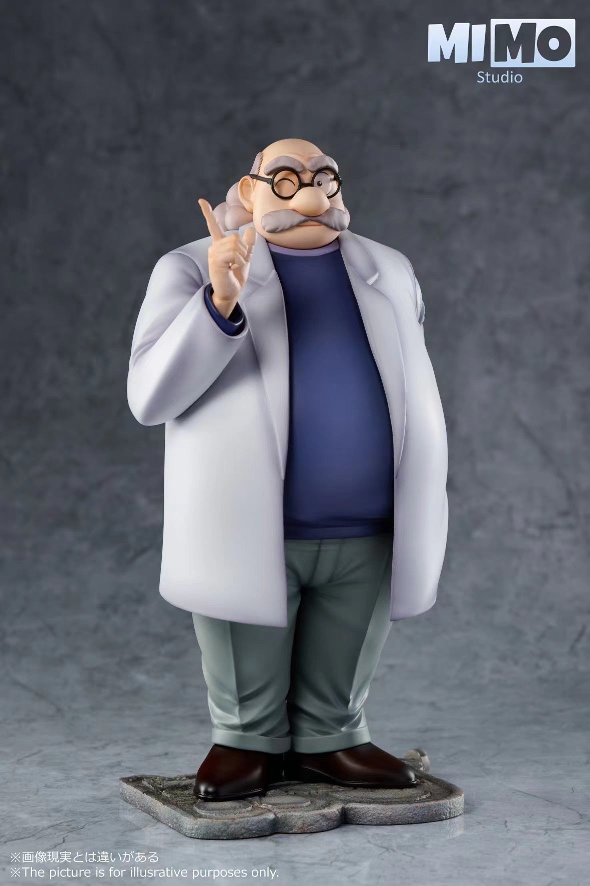 Mimo Studio Hiroshi Agasa Cosplay Costume - Premium Detective Conan Outfit for Anime Fans, Halloween & Comic Con Events