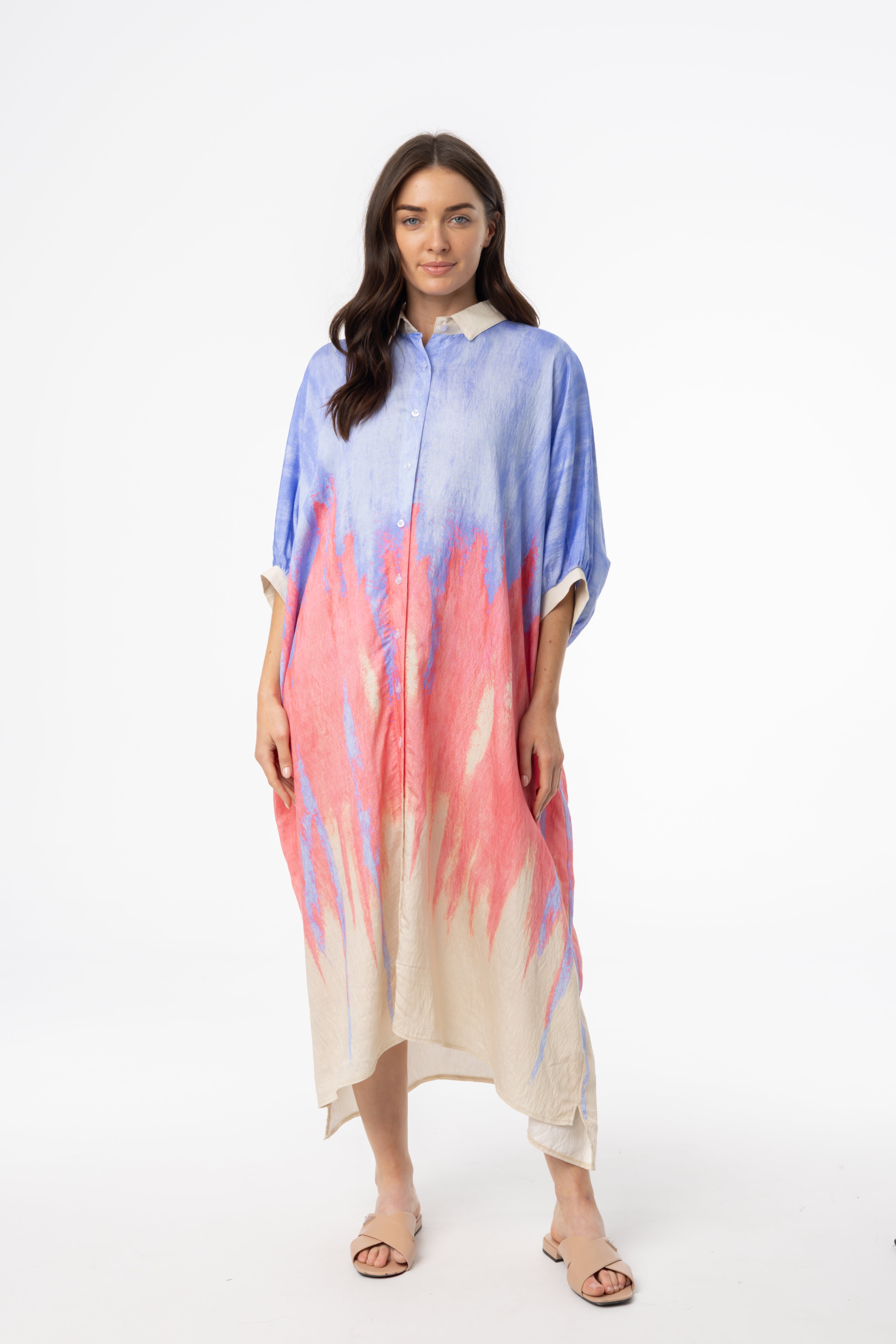 Stylish Oversized Button Down Dress for Women - Casual & Chic Long Sleeve Shirt Dress - Perfect for Office, Date Night & Weekend Outings