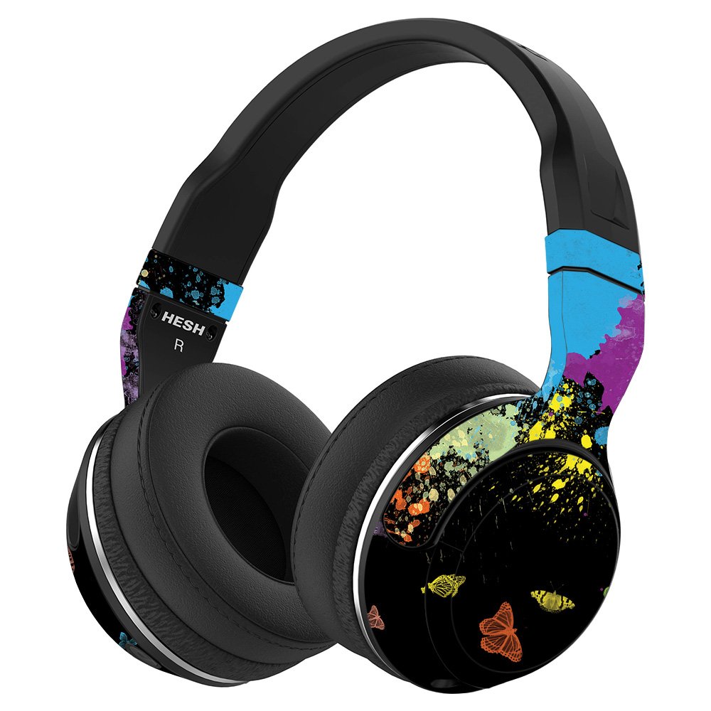 MightySkins Vinyl Decal Wrap Cover for Skullcandy Hesh 2 Wireless Headphones - Splatter Design | Protective & Durable Skin | Easy to Apply & Remove | Made in USA | Perfect for Gaming, Travel & Personalization