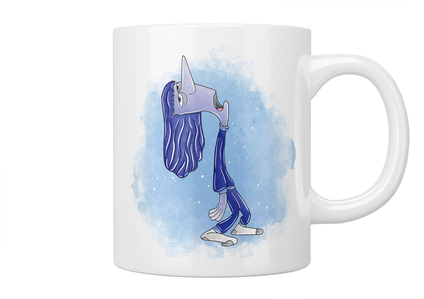 Inside Out: Ennui (Boredom) Ceramic Coffee Mug - Perfect for Disney Pixar Fans, Office Use & Gift Giving