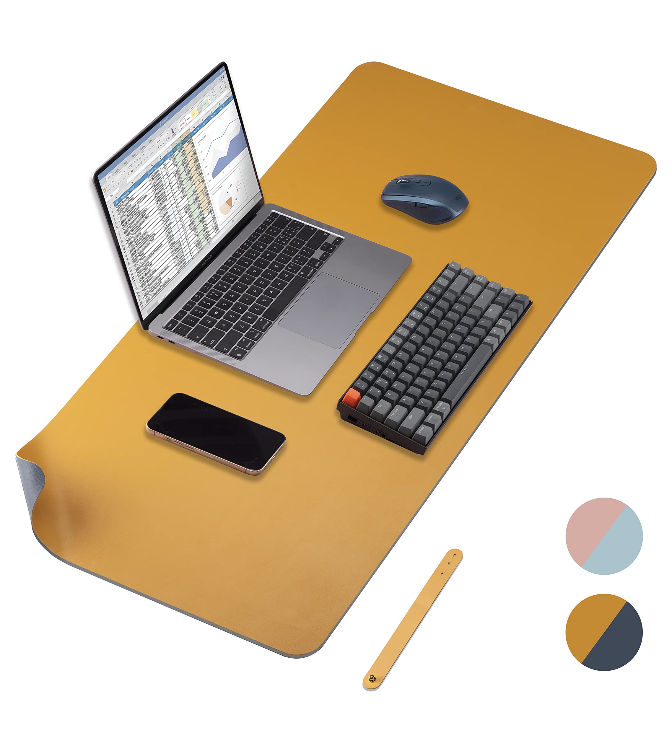 Premium PU Leather Desk Pad – 31.5