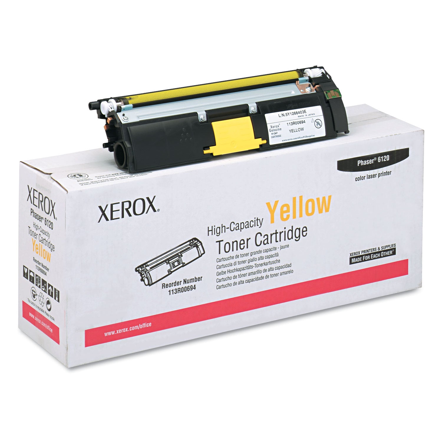 113R00694 High Yield Yellow Toner Cartridge - 4500 Page Yield | Compatible with [Printer Models] | Ideal for Office & Home Printing