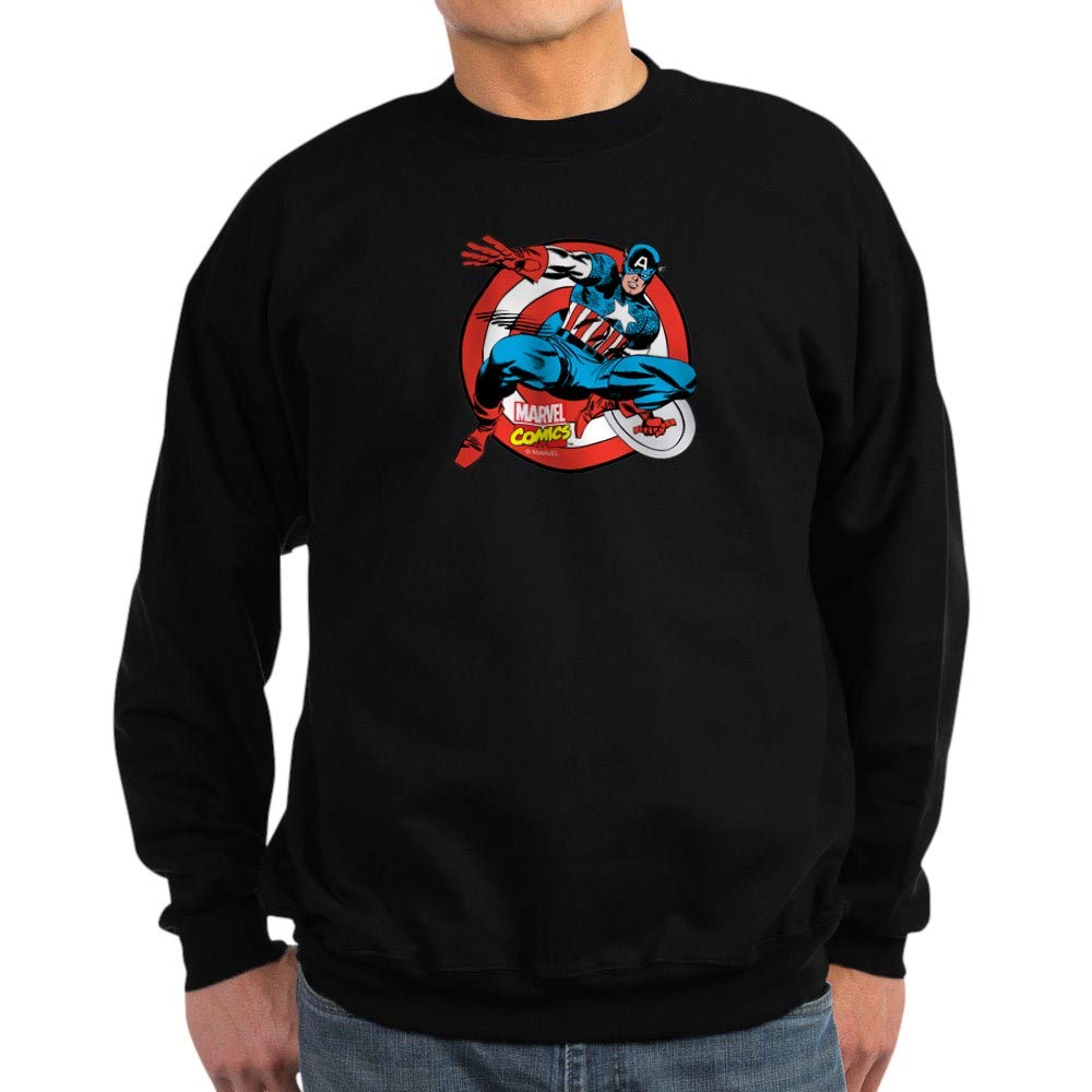 Captain America Shield Sweatshirt - Marvel Avengers Graphic Hoodie for Men & Women | Perfect for Cosplay, Superhero Fans & Casual Wear