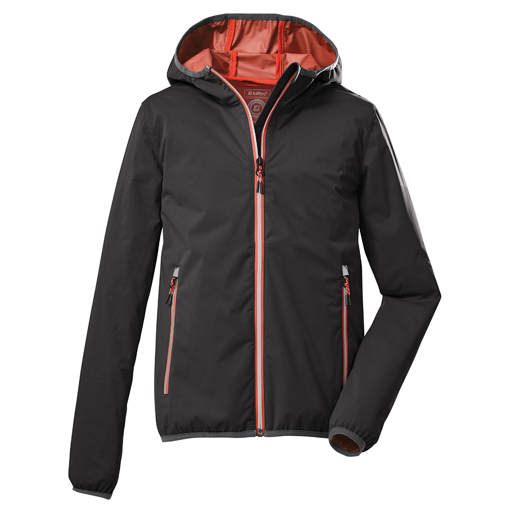 Boys' Killtec Soft Shell Packable Jacket - Lightweight Water-Resistant Outdoor Jacket for Hiking, Camping & School - Kids' Windproof Winter Coat