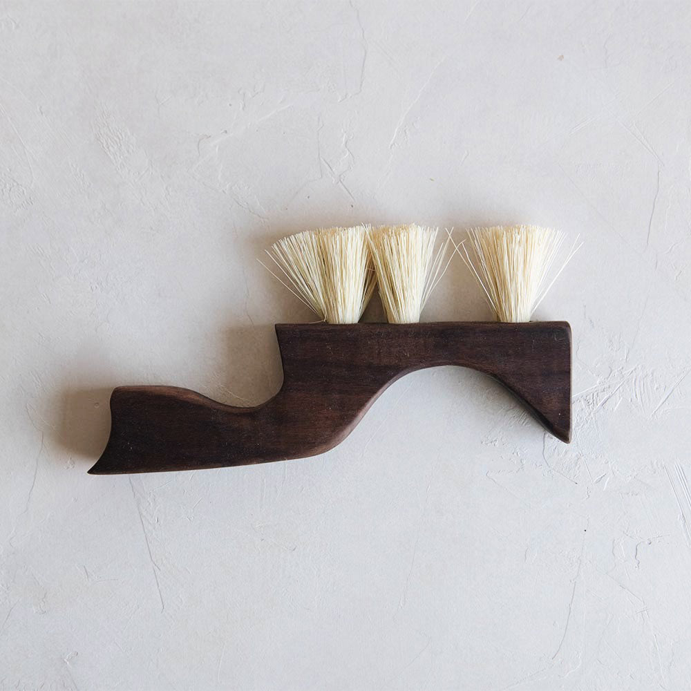Premium Medium Wooden Counter Brush No. MT0982 - Natural Wood Handle for Kitchen, Bar & Restaurant Cleaning - Ideal for Countertops, Tables & Hard Surfaces