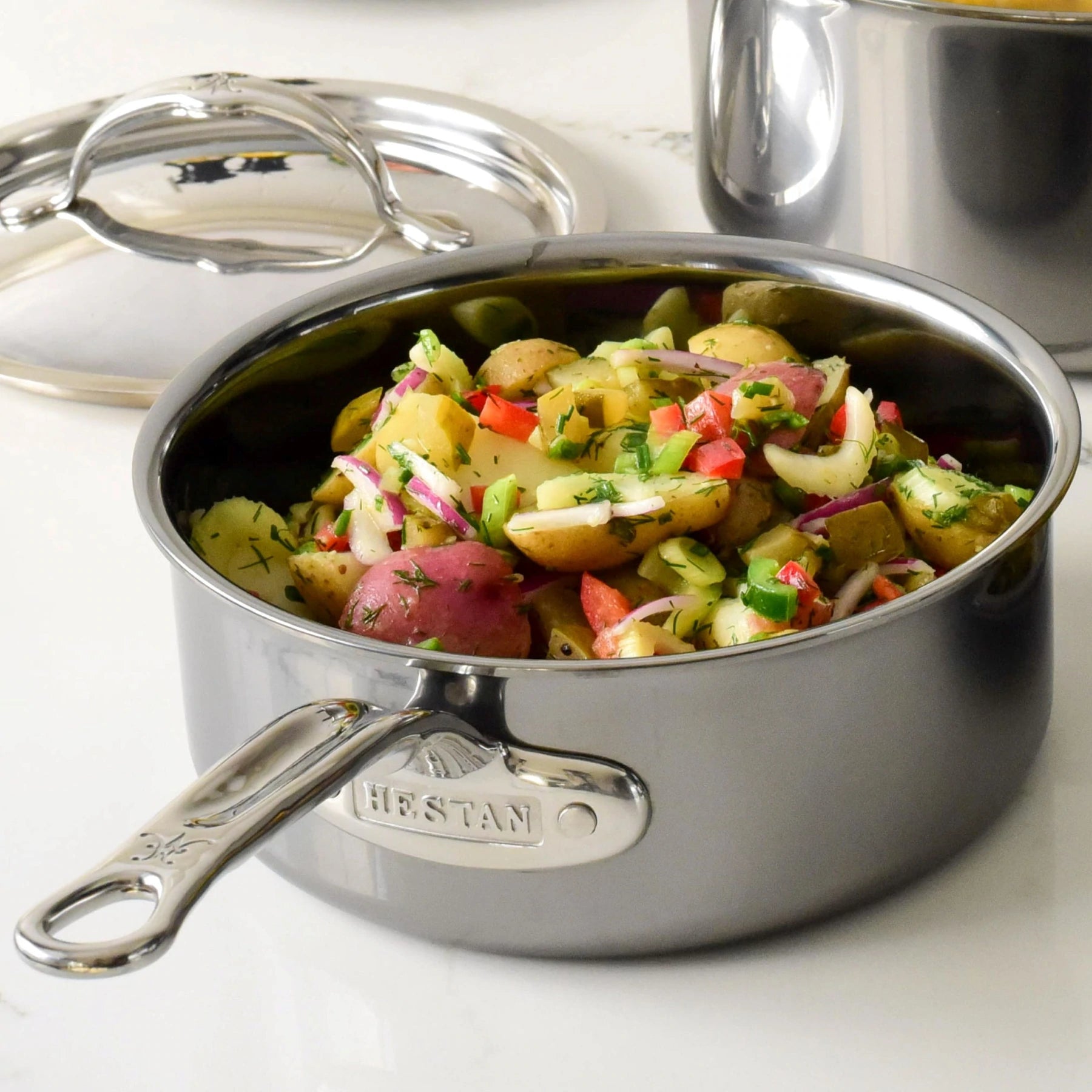 Nano Bond 3 Qt Sauce Pan with Lid - Perfect for Cooking, Simmering & Serving Sauces, Soups & Stews
