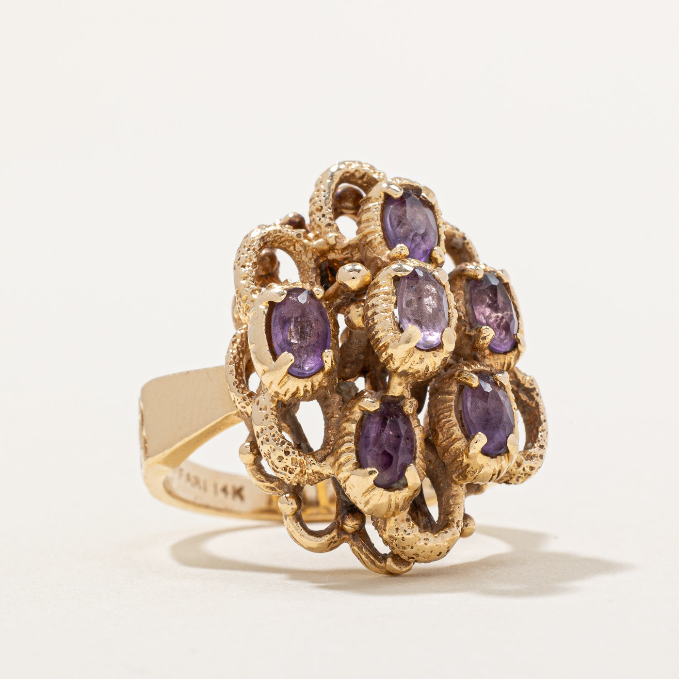 Amethyst Cocktail Ring | 0.96ctw Purple Gemstone Ring | Size 6.5 | Elegant Statement Jewelry for Women | Perfect for Parties, Weddings & Special Occasions