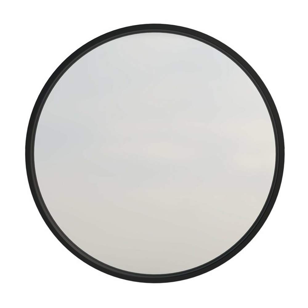 24 Inch Round Black Mirror with Classic Frame - Bathroom, Living Room, Bedroom Vanity Mirror for Home Decor & Makeup Dressing