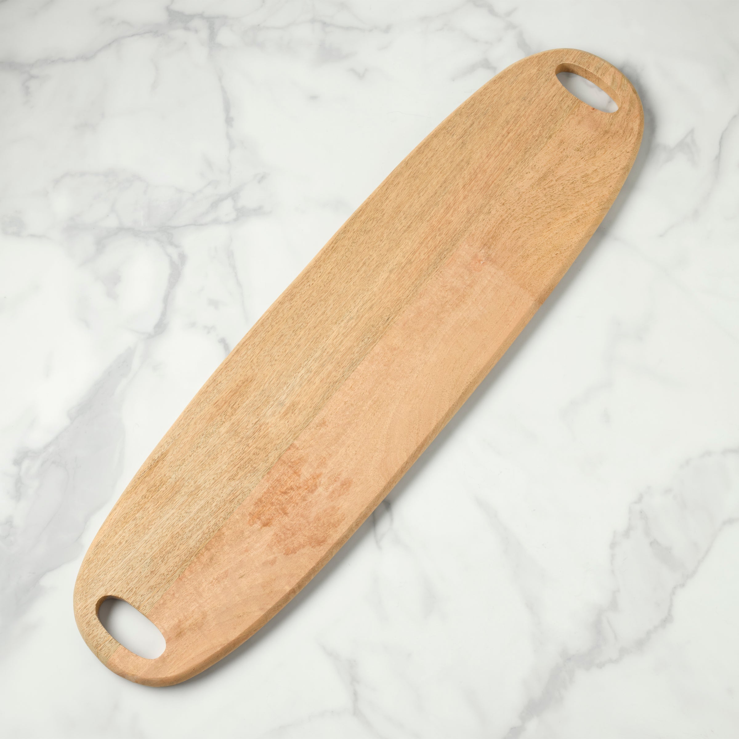 Premium Sarnia Mango Wood Serving Board - Natural Wood Cheese Board & Charcuterie Platter for Entertaining, Kitchen & Dining Decor