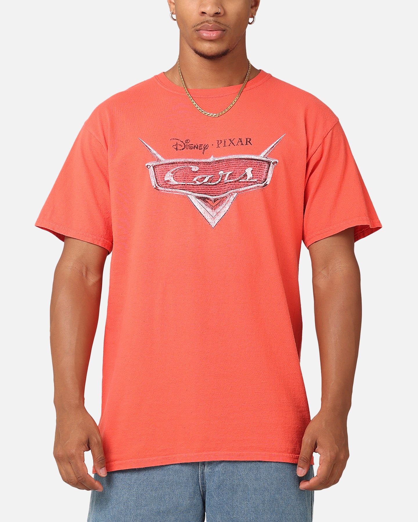 Vintage Disney Pixar Cars Red T-Shirt - American Thrift Style for Men & Women - Perfect for Casual Wear, Cosplay, and Disney Fans