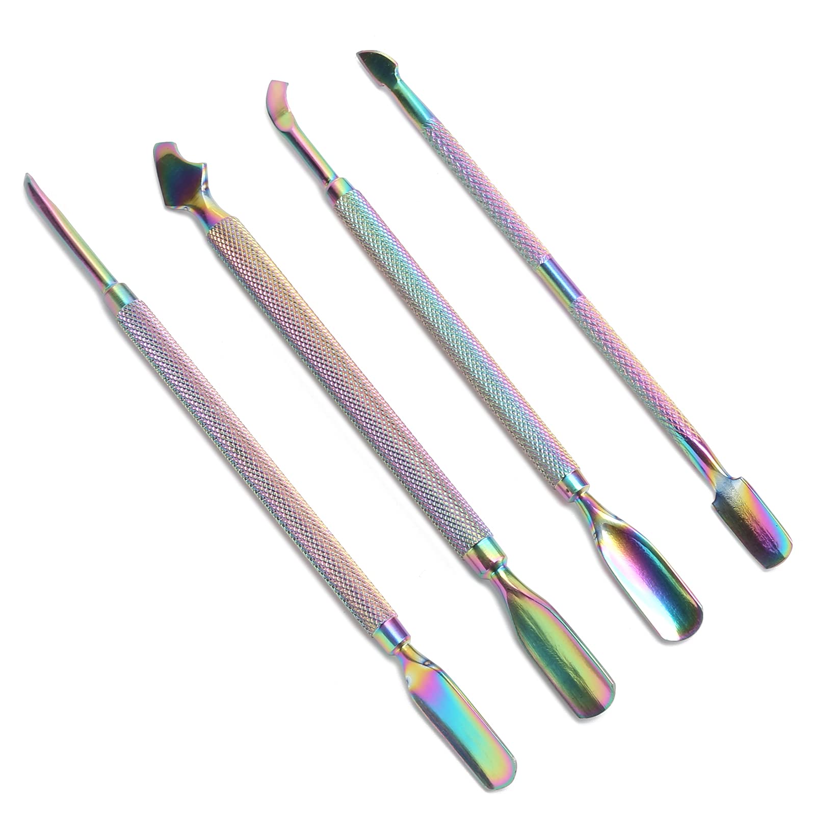 Professional Stainless Steel Nail Cuticle Pusher - Rust-Proof Manicure Tool with Storage Case for Nail Salon & Home Use - Perfect for Manicurists, DIY Nail Care & Pedicures