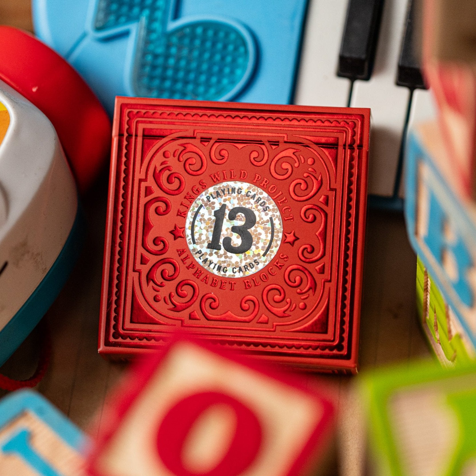 Vibrant Red Alphabet Blocks for Kids - Educational Wooden Toy for Early Learning & Spelling Practice - Perfect for Preschool, Homeschool & Classroom Activities