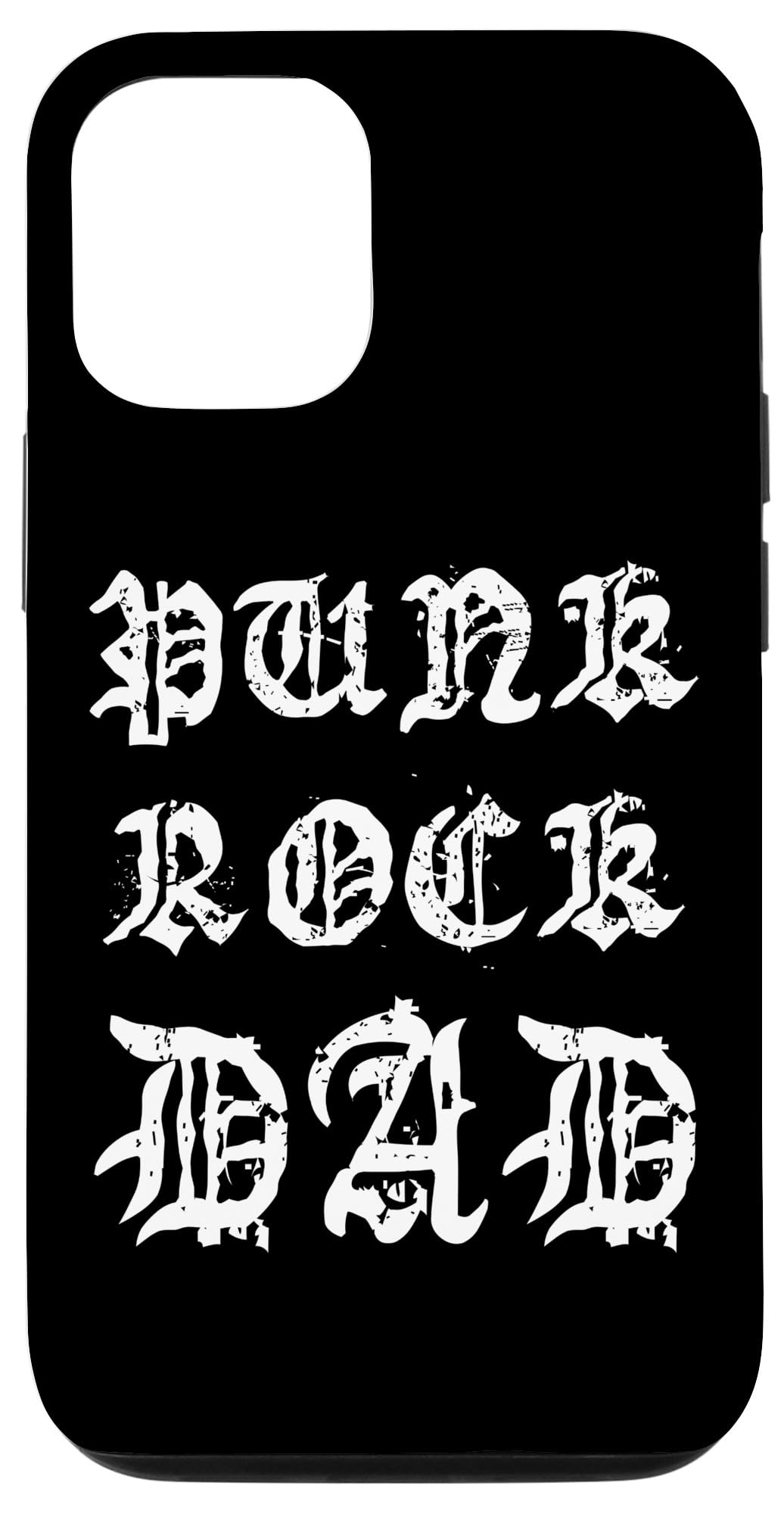 iPhone 12/12 Pro Case - Punk Rock Dad Design with Tattoo Art for Men | Perfect Gift for Fathers Day | Punker Mosh Band Music Lover Accessory | Durable Protection for Daily Use & Concerts
