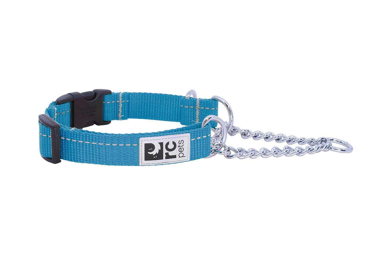 RC Pets Reflective Dog Training Collar - Dark Teal Primary Clip-On Collar for Obedience & Safety | Perfect for Night Walks, Jogging & Outdoor Adventures