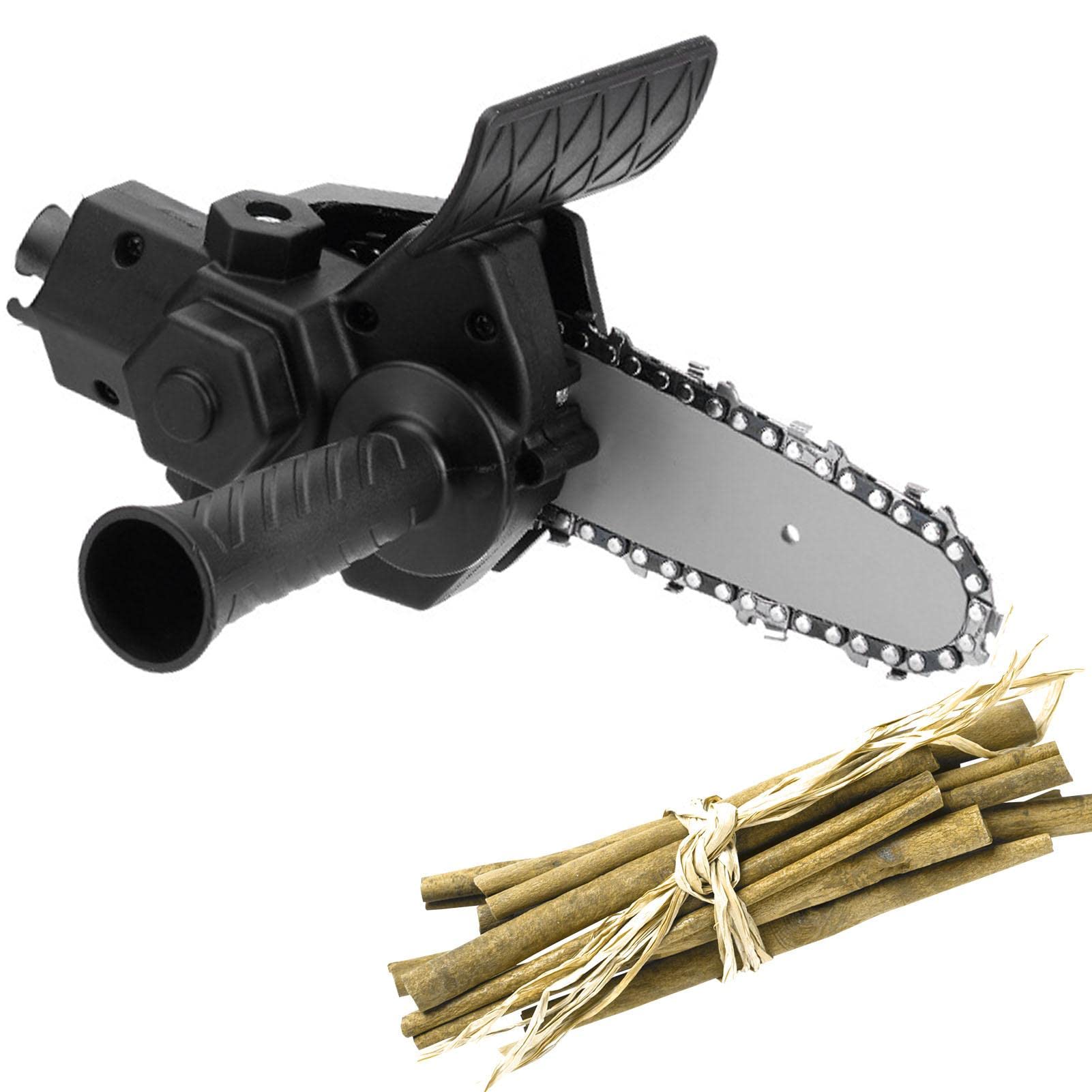 **FAMURE Chainsaw Drill Adapter Converter - Electric Chainsaw Stand for Wood Cutting & Woodworking - Compatible with Drill Bits & Chucks - Perfect for Courtyard Tree Branch Trimming & DIY Projects**