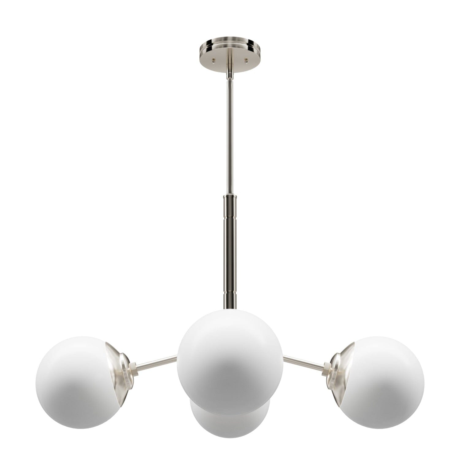 4-Light Hepburn Chandelier - Modern Crystal Ceiling Light Fixture for Dining Room, Bedroom, Living Room & Foyer | Elegant Lighting for Home Decor
