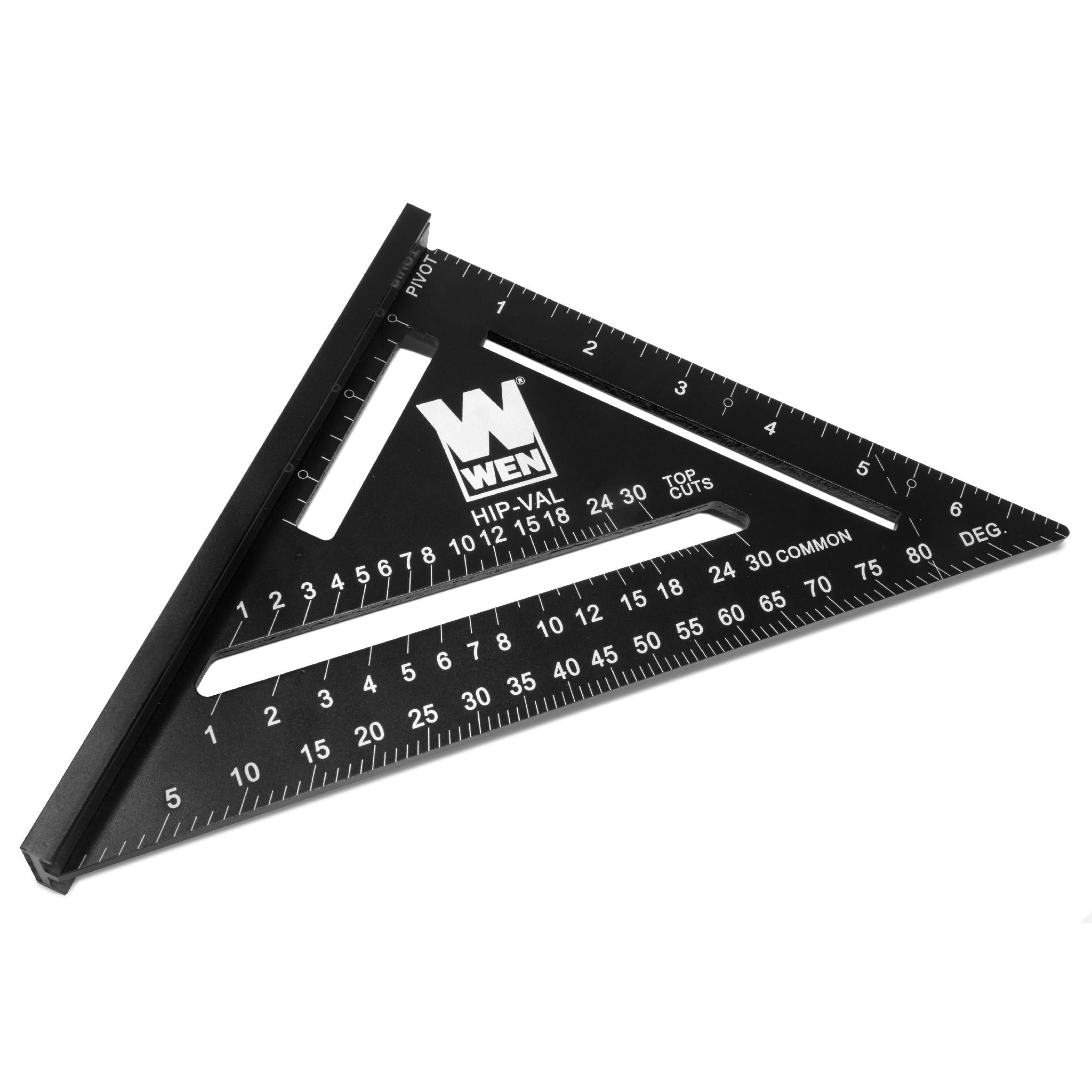 WEN ME777L 7 Inch Magnetic Rafter Square with Laser Etched Scale - Perfect for Woodworking, Roofing & Construction Projects