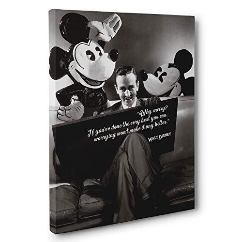 Disney Motivational Quote Canvas Wall Art - Inspirational Home & Office Decor - Perfect for Living Room, Bedroom, or Gift