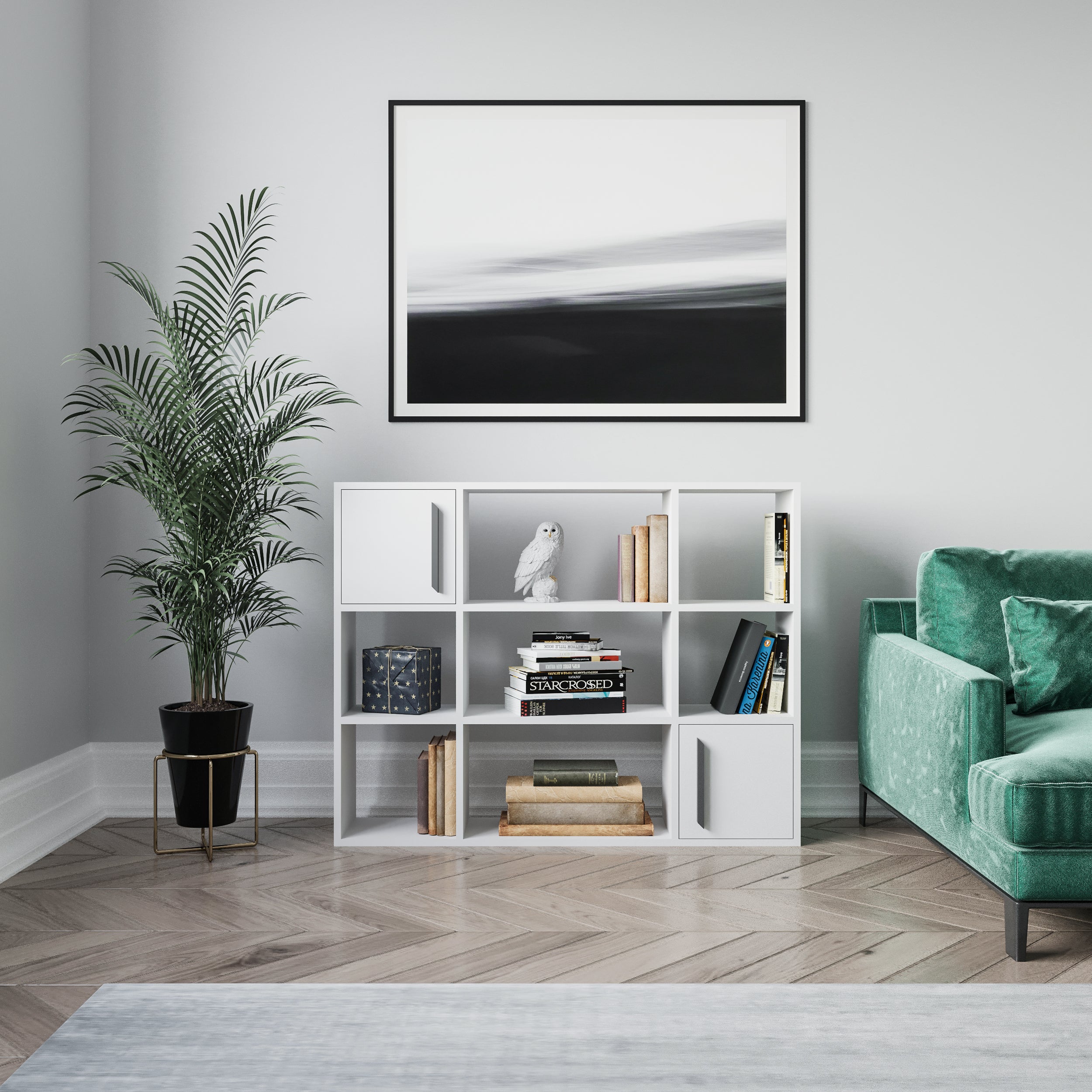 Randall Bookcase - Modern Wood Bookshelf for Home & Office - Stylish Storage Solution for Books, Decor & Essentials - Perfect for Living Room, Bedroom or Study