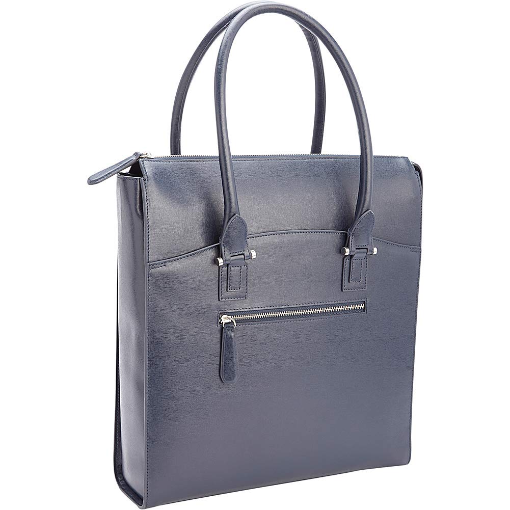 Premium Royce Leather RFID Blocking Travel Laptop Tote Bag - Saffiano Leather Business Carryall for Women & Men | Perfect for Work Commute, Air Travel & Office Essentials