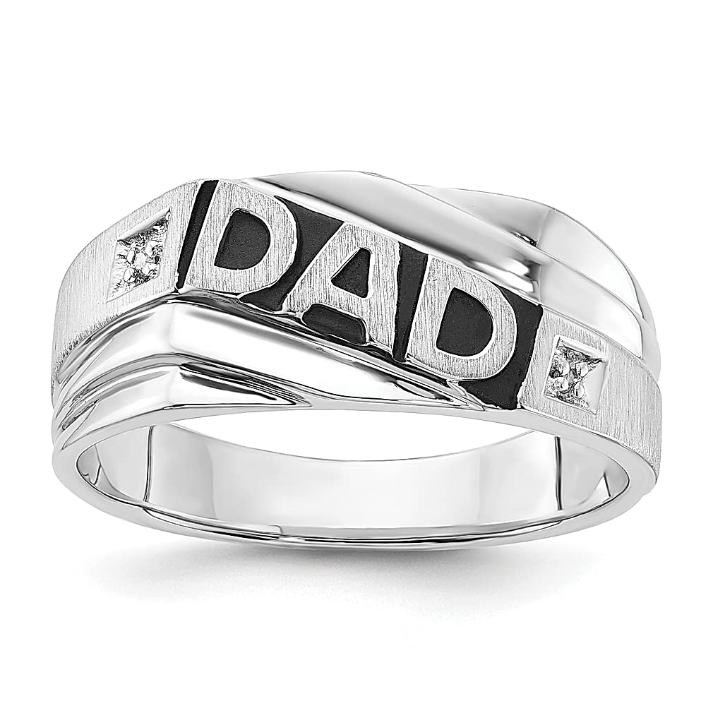 925 Sterling Silver Men's Diamond Ring - Elegant Father's Day Gift for Dad, Husband, Boyfriend | Perfect for Weddings, Anniversaries & Special Occasions