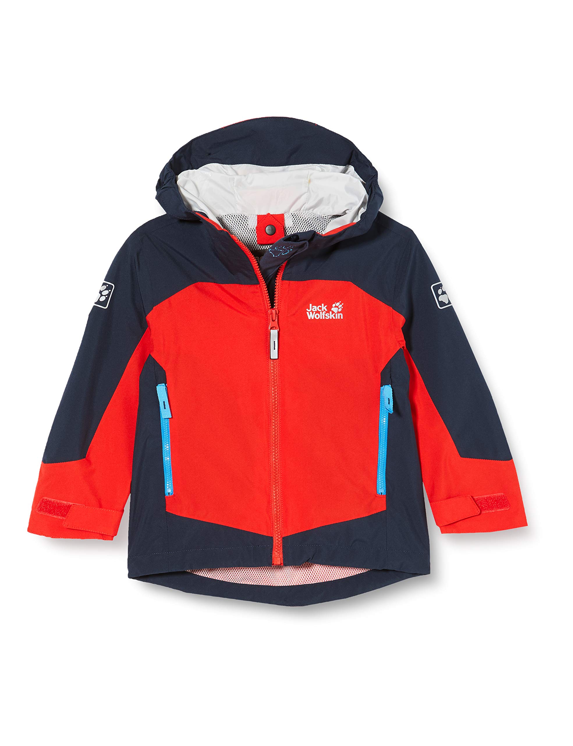 Jack Wolfskin Boys' Ropi Jacket - Waterproof Winter Coat for Kids, Lightweight Outdoor Windbreaker with Hood - Perfect for Hiking, Camping & School Activities