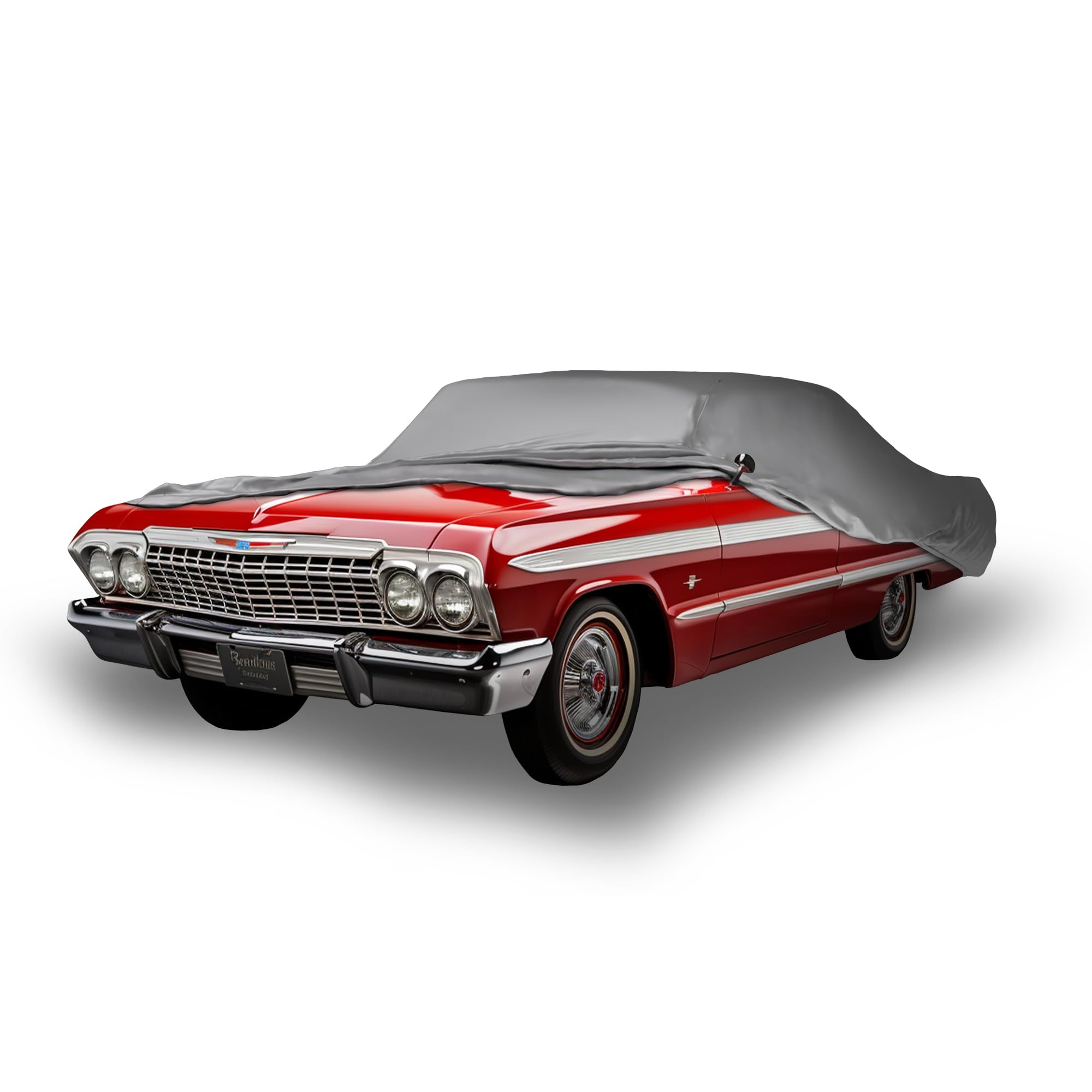 Weatherproof Car Cover for Chevrolet 1965-1970 Impala - Heavy Duty Outdoor Car Cover with Anti-Theft Cable Lock | All-Season Protection from Rain, Snow, UV Rays | Perfect for Garage, Driveway & Long-Term Parking