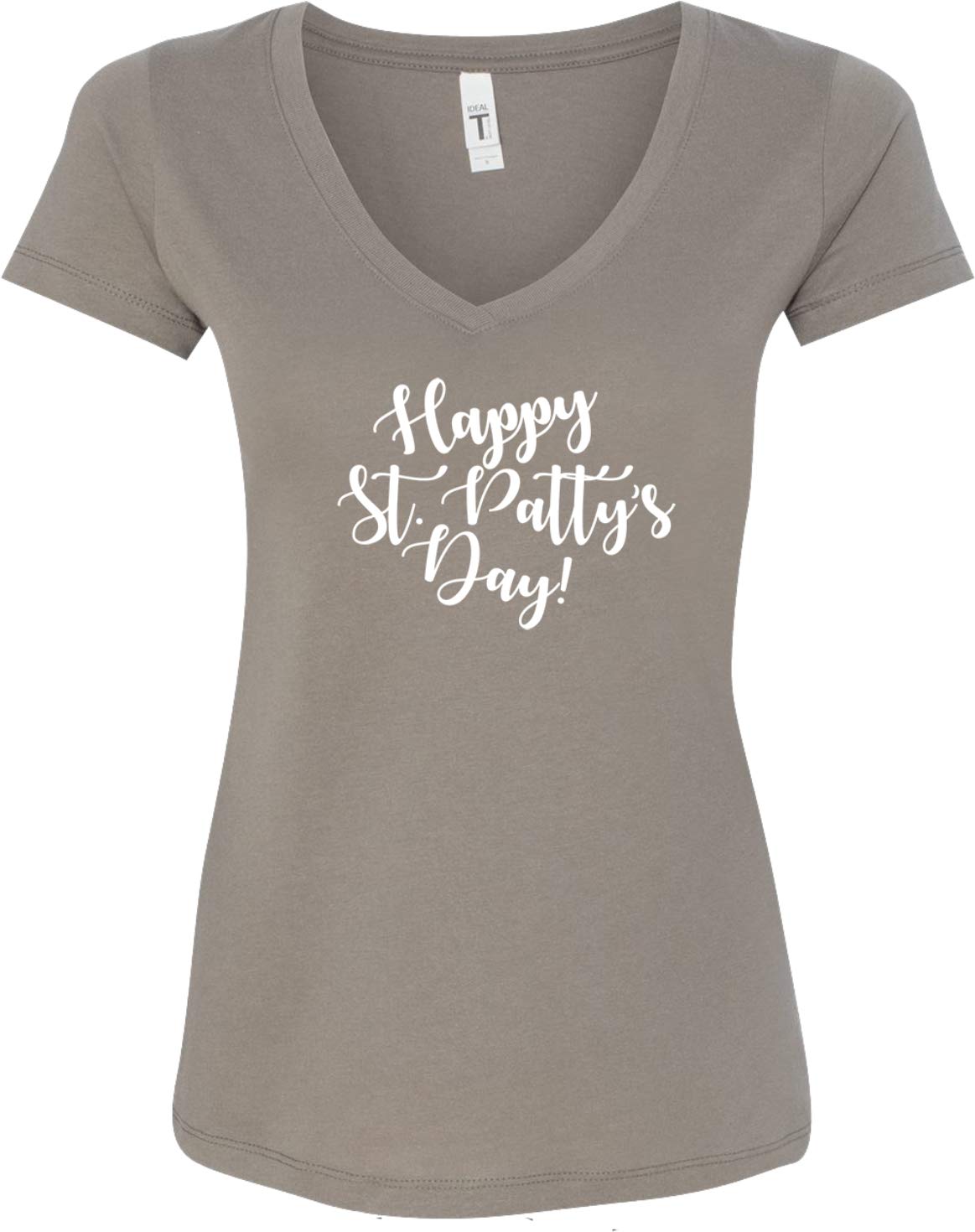Happy St. Patrick's Day Women's V-Neck T-Shirt - Festive St. Patty's Day Apparel for Parties & Parades
