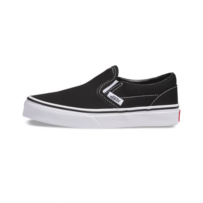 Vans Youth Classic Slip-On Sneakers - Black & White Checkerboard Skate Shoes for Boys & Girls - Perfect for School, Skateboarding & Casual Wear