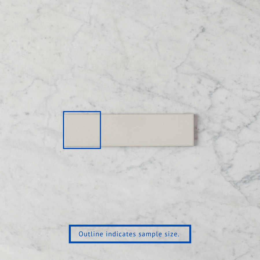 Riverton Matte Nude Subway Tile Sample - 12x24 Inch Ceramic Wall Tile for Kitchen Backsplash, Bathroom & Shower - Classic Neutral Home Decor