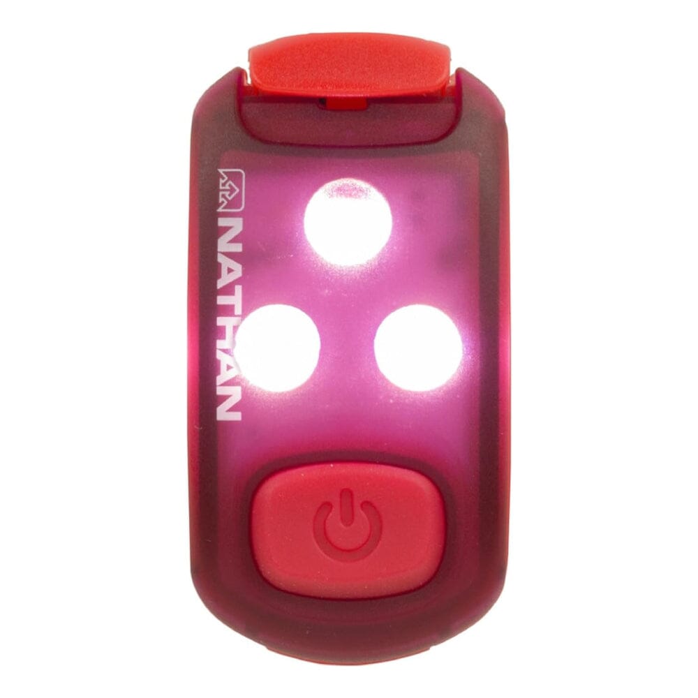 Nathan Strobelight LED Safety Light Clip - High Visibility Strobe Light for Running, Cycling, Walking - Rechargeable & Waterproof Clip-On Light for Night Safety Gear
