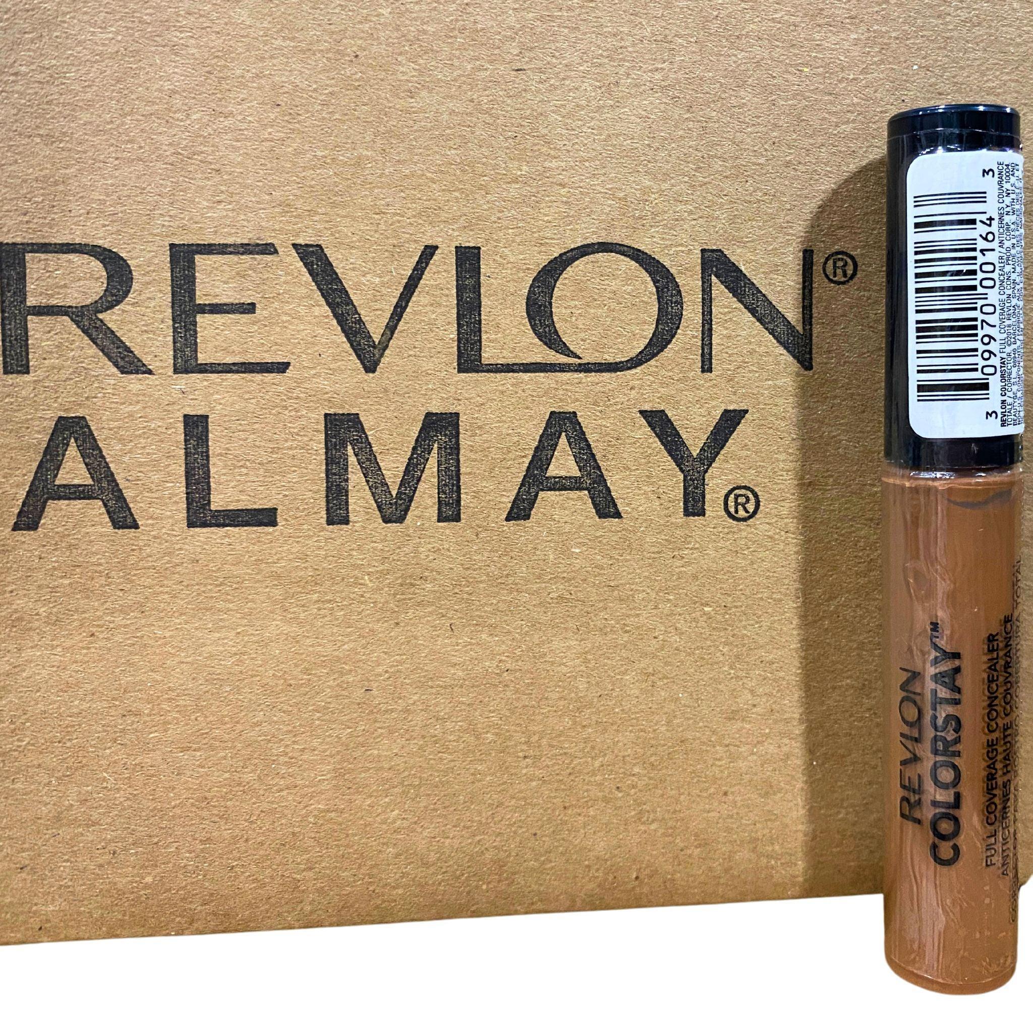 Revlon Colorstay Full Coverage Concealer 075 Hazelnut 0.21oz - 50 Pcs Bulk Lot for Professional Makeup Artists & Beauty Salons - Long Lasting, Oil-Free, Matte Finish for Dark Circles & Blemishes