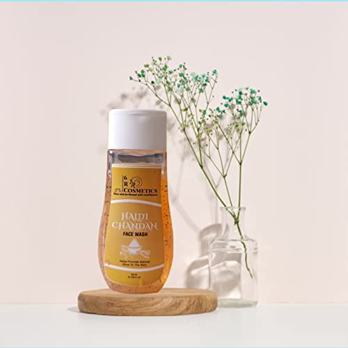 6R Cosmetics Glow Natural Face Wash with Aloe Vera - Gentle Cleanser for Sensitive Skin, Hydrating & Brightening - Perfect for Daily Skincare Routine & Makeup Removal