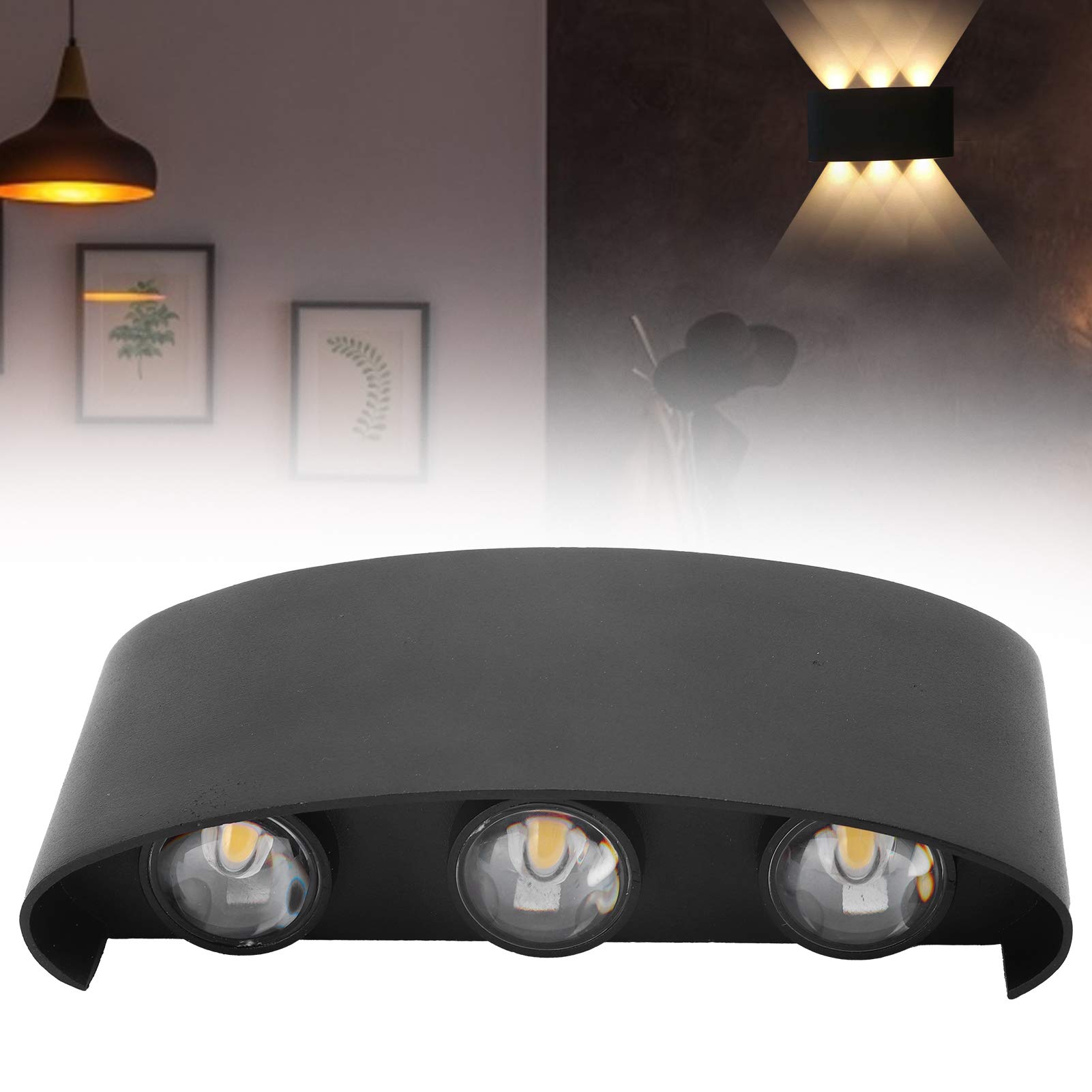 Energy Efficient LED Wall Lamp - Dimmable Indoor/Outdoor Light Fixture for Kitchens, Courtyards, Patios & Hallways | Weatherproof & Heat Dissipated Design