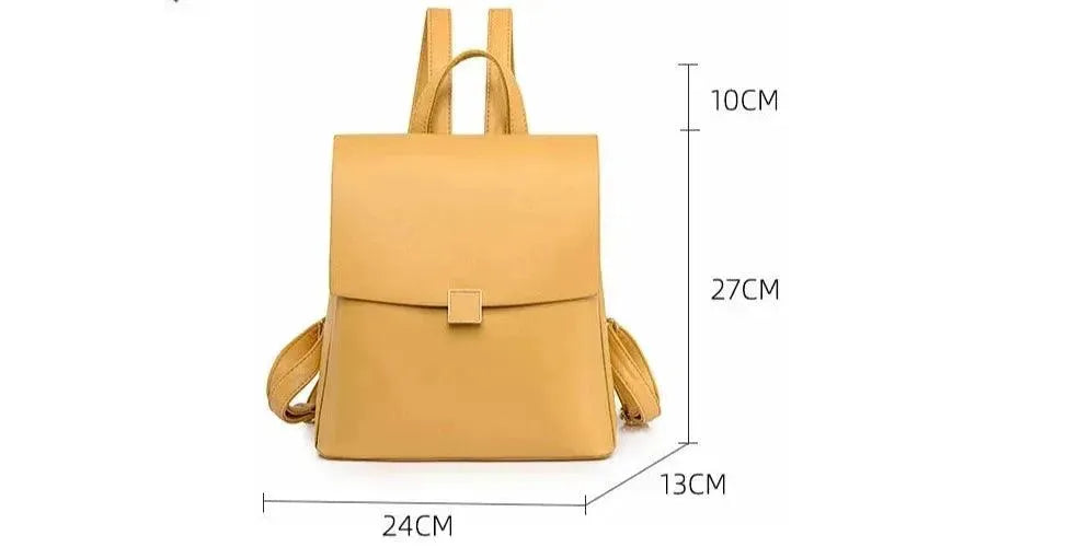 Premium Genuine Leather Women's Backpack - Stylish & Durable Designer Handbag for Work, Travel & Everyday Use