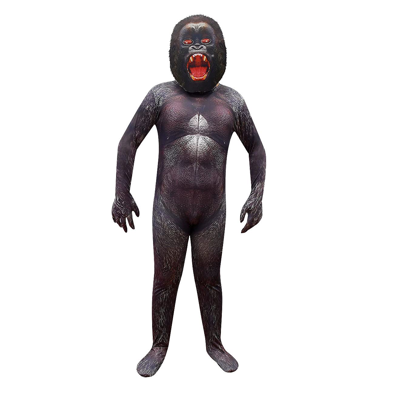 Kong Costume for Toddlers - King of The Monsters Suit, Dinosaur Pretend Play Jumpsuit for Kids - Perfect for Halloween, Cosplay & Dress-Up Parties