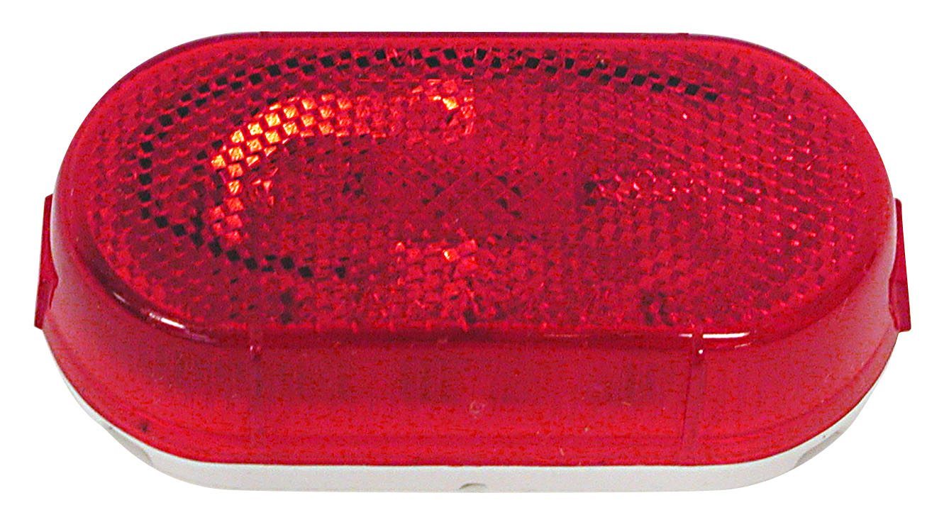 PM V108WR Red Clearance Side Marker Light with Reflex Reflector - 3 Pack for Trucks, Trailers & Commercial Vehicles - DOT Approved Safety Lights for Night Driving & Road Visibility