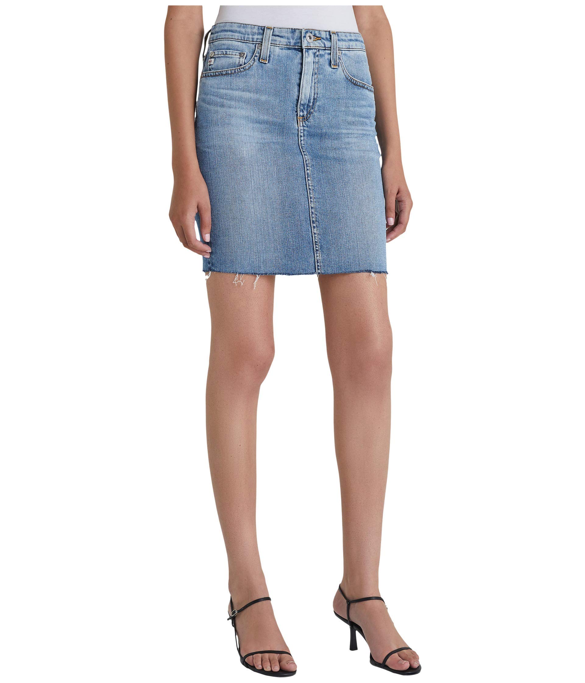 AG Adriano Goldschmied Women's Erin High Waist Denim Pencil Skirt - Slim Fit Stretch Jeans Skirt for Work, Office & Casual Outfits
