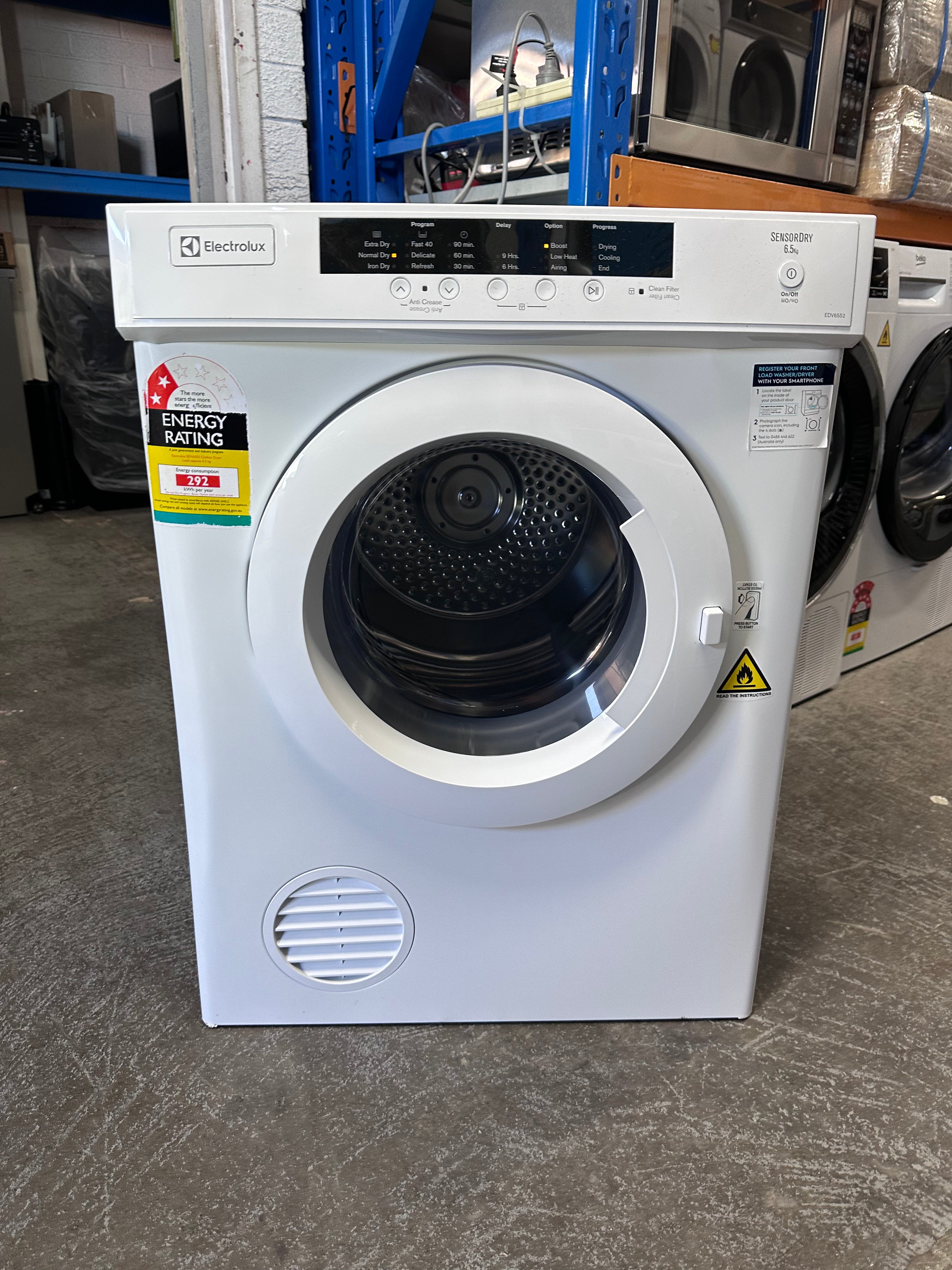 Electrolux 6.5kg Sensor Dryer | Energy Efficient Laundry Appliance | Refurbished & Certified | Perfect for Apartments & Small Homes
