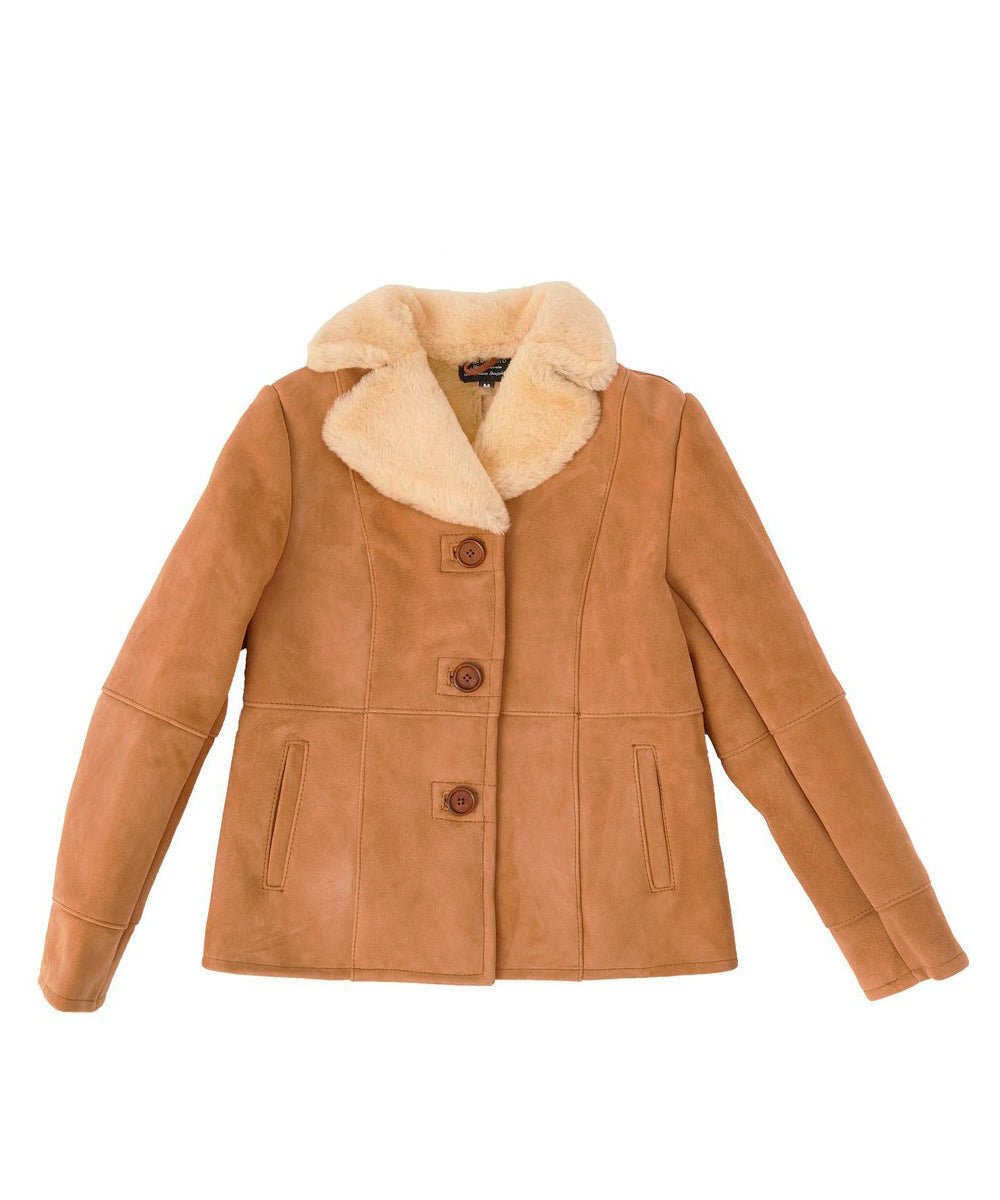 Women's Soft Sheepskin Jacket - Cozy Winter Outerwear for Cold Weather | Perfect for Casual Outings, Travel & Outdoor Activities