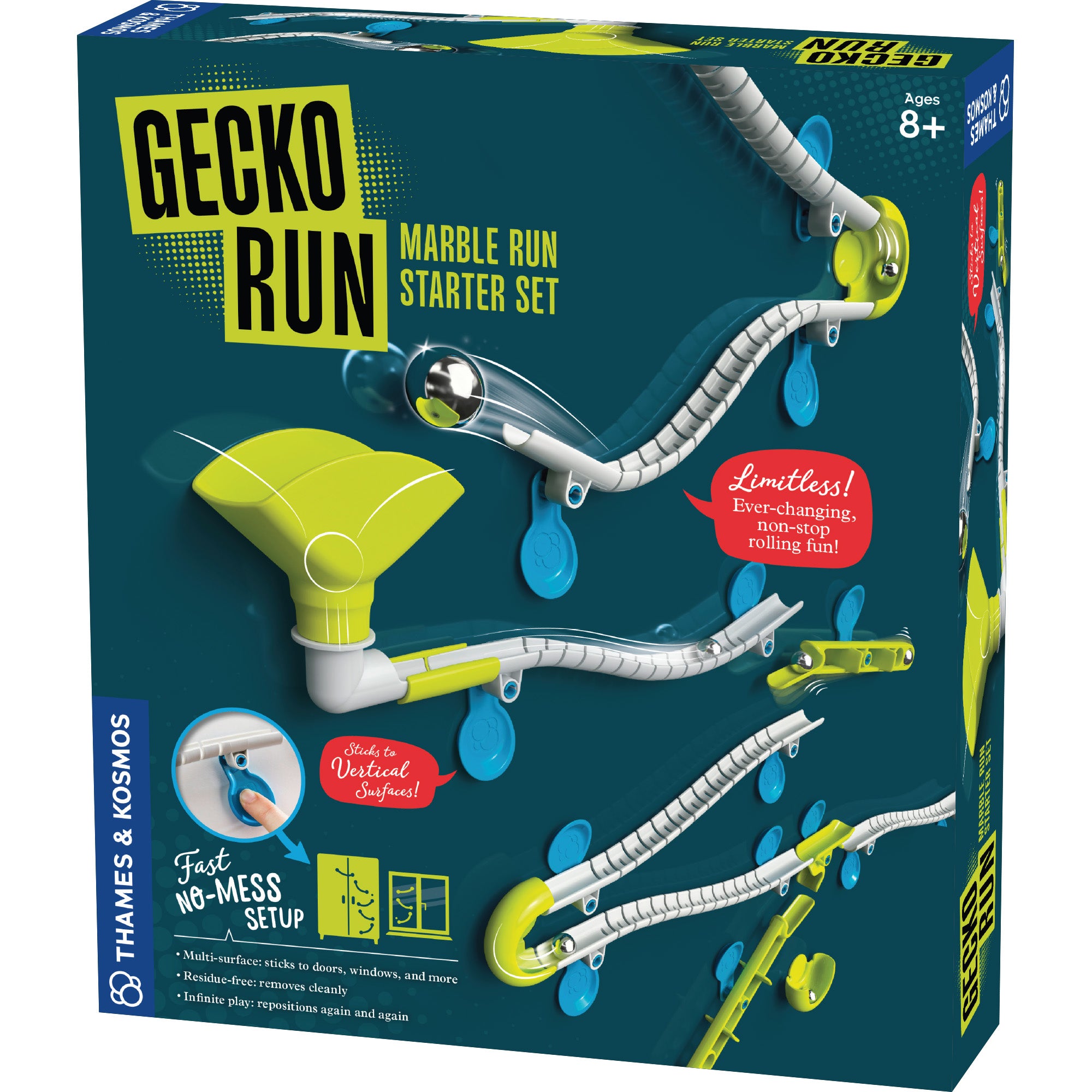 Gecko Run Marble Run Starter Set - Fun Educational STEM Toy for Kids - Perfect for Indoor Play & Learning Activities