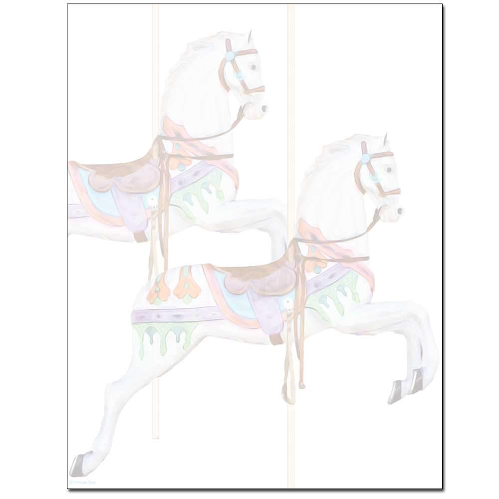 Premium Carousel Letterhead Paper - 25 Sheets for Laser & Inkjet Printers - Perfect for Business Stationery, Office Documents & Professional Correspondence