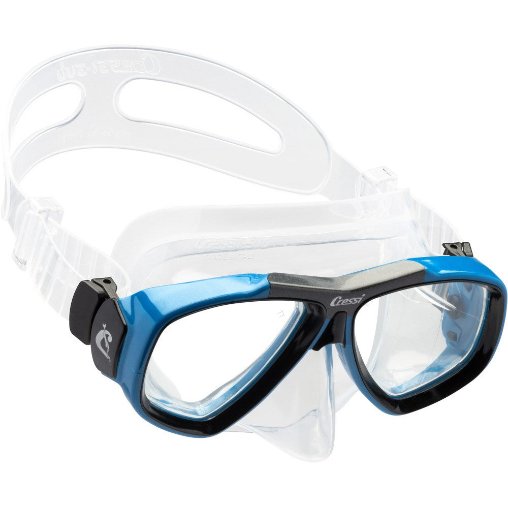 Cressi Focus Scuba Diving Mask with Prescription Lens Option – Perfect for Snorkeling, Spearfishing & Underwater Photography