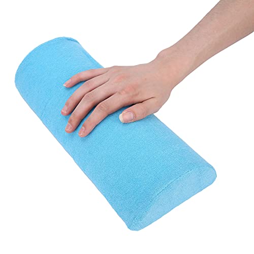 Soft Nail Art Hand Rest Cushion - Detachable Salon Hand Pillow for Manicure & Nail Art - Ergonomic Armrest Support (Blue) | Perfect for Nail Technicians, DIY Home Manicures & Professional Salons