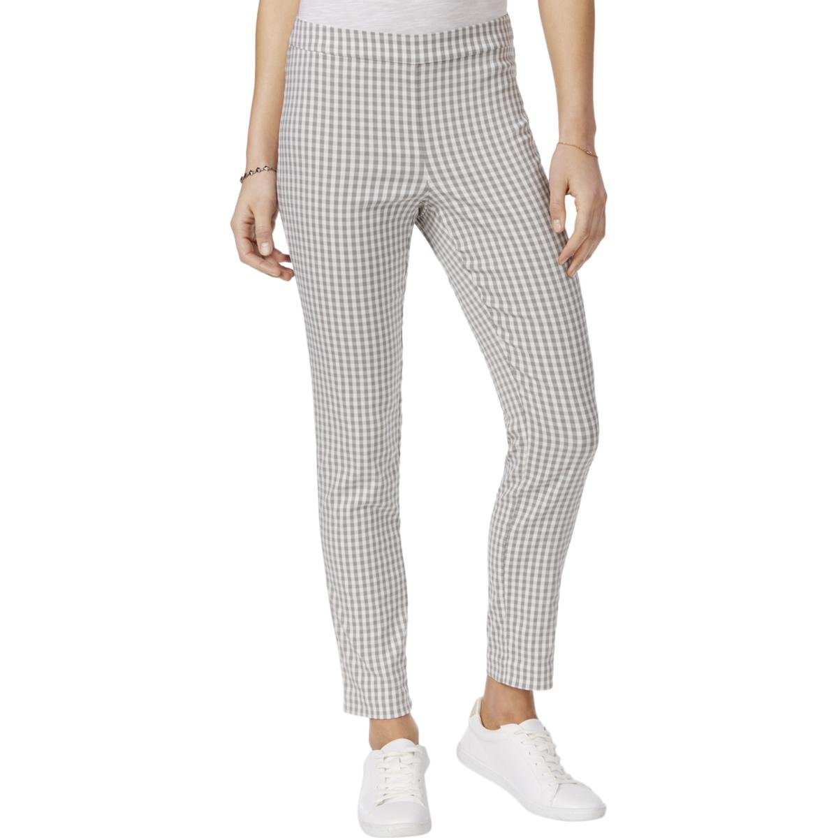 Maison Jules Gingham Pull-On Pants for Women | Casual & Comfortable