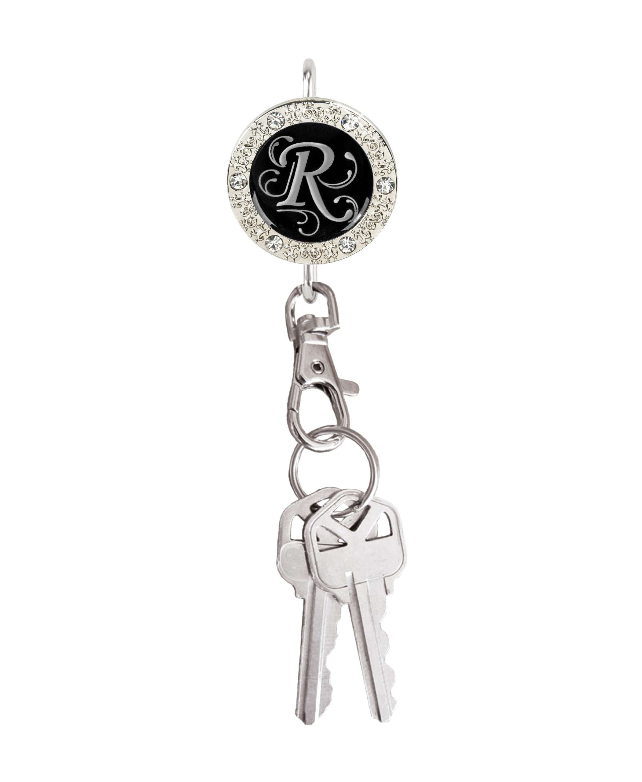Women's Personalized Monogram Key Finder & Purse Organizer - Stylish Bag Charm Keychain Accessory for Mom | Perfect Gift for Birthdays, Mother's Day & Travel