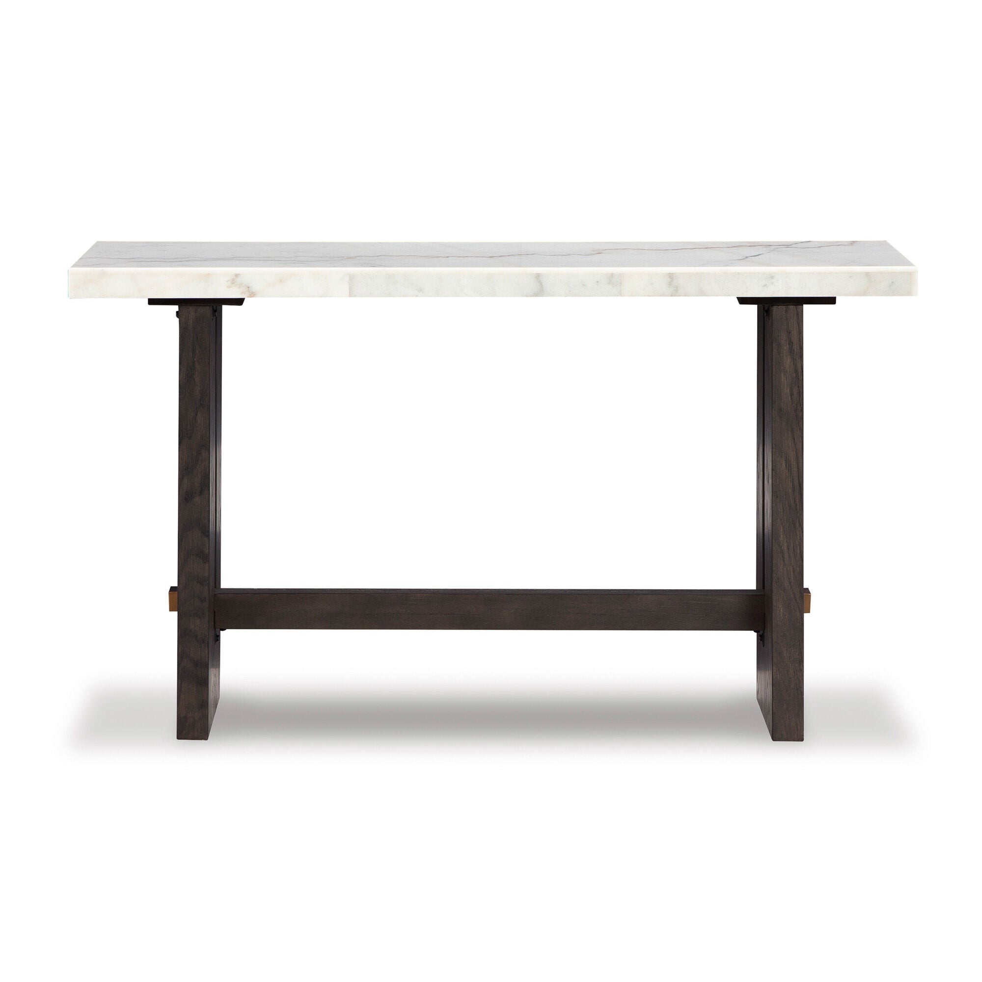 Burkhaus Sofa Table - Modern Console Table for Living Room, Entryway, or Behind Couch - Sturdy Wooden Sofa End Table with Storage Shelf - Perfect for Small Spaces, Home Decor, and Organization