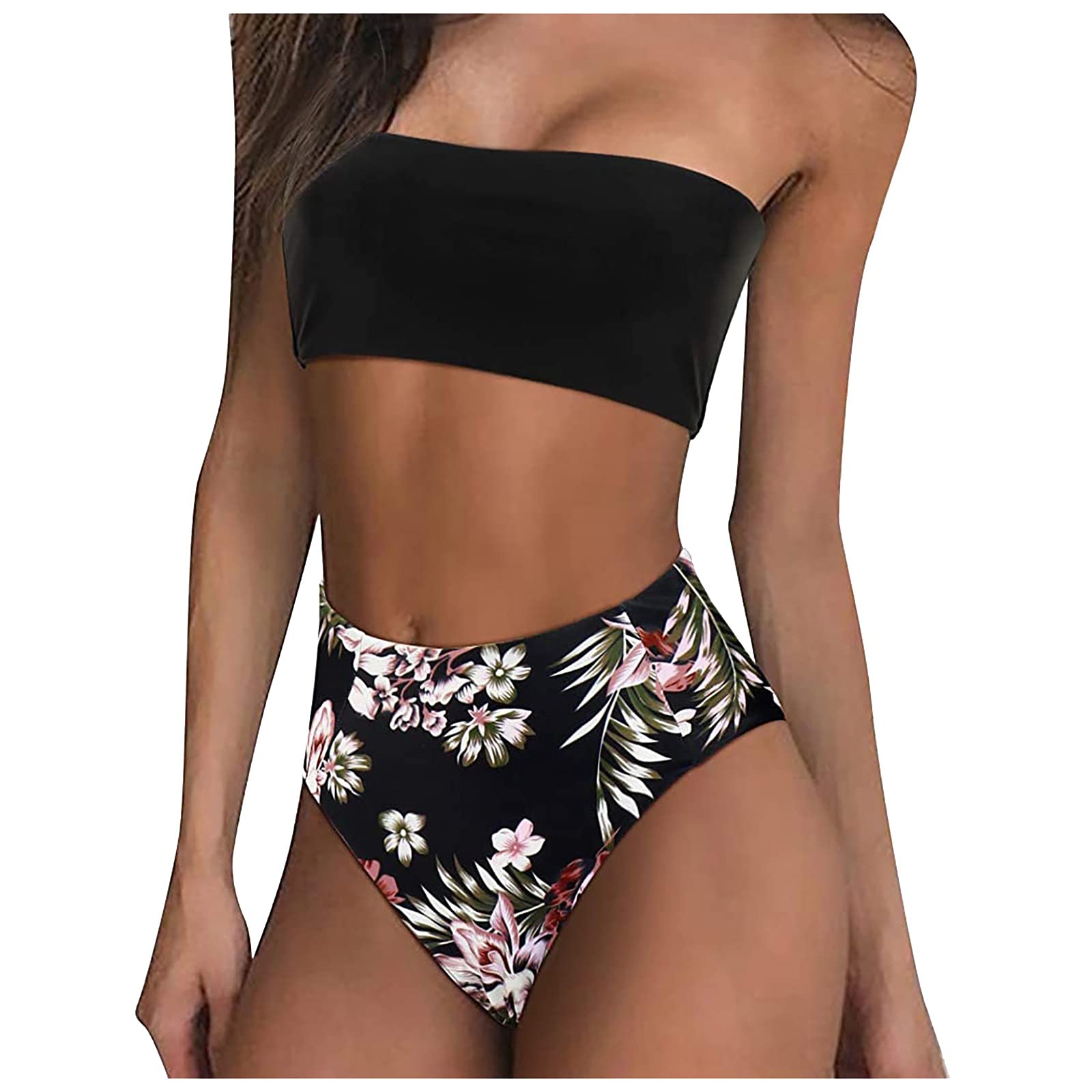 Women's 2 Piece Bikini Set with Push Up & Hollow Out Design - Swimsuit Coverup Skirt & Beachwear for Summer Vacation, Pool Party, and Tropical Getaways