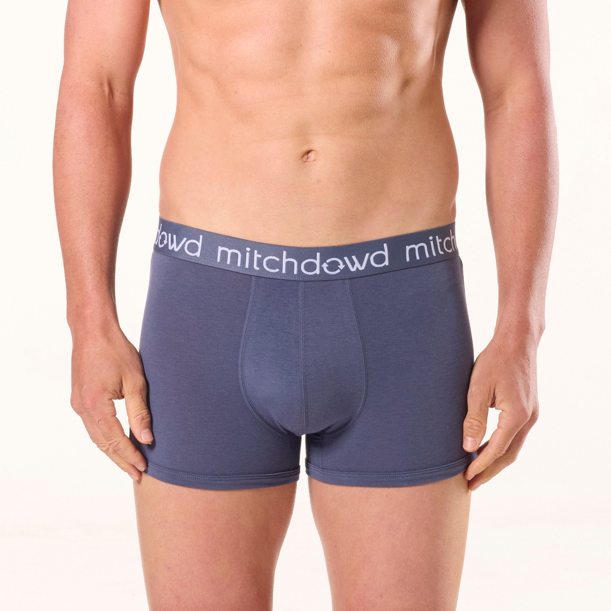 Men's Bamboo Trunk - Soft & Breathable Grey Underwear for Comfort & Support | Perfect for Daily Wear, Travel & Gym